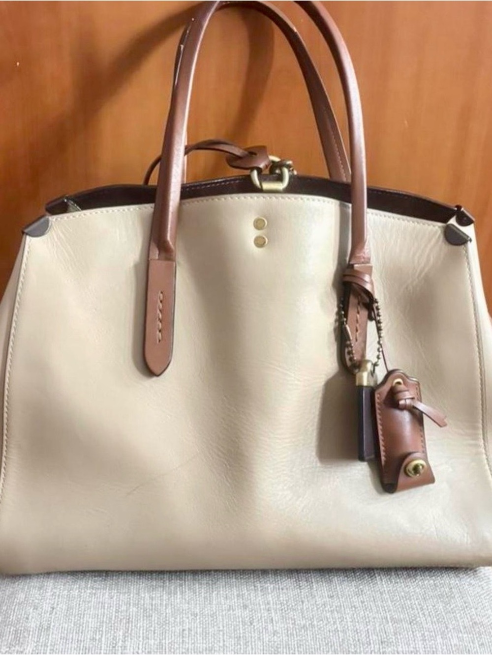 COACH 1941 COOPER CARRYALL IN CREAM GTL